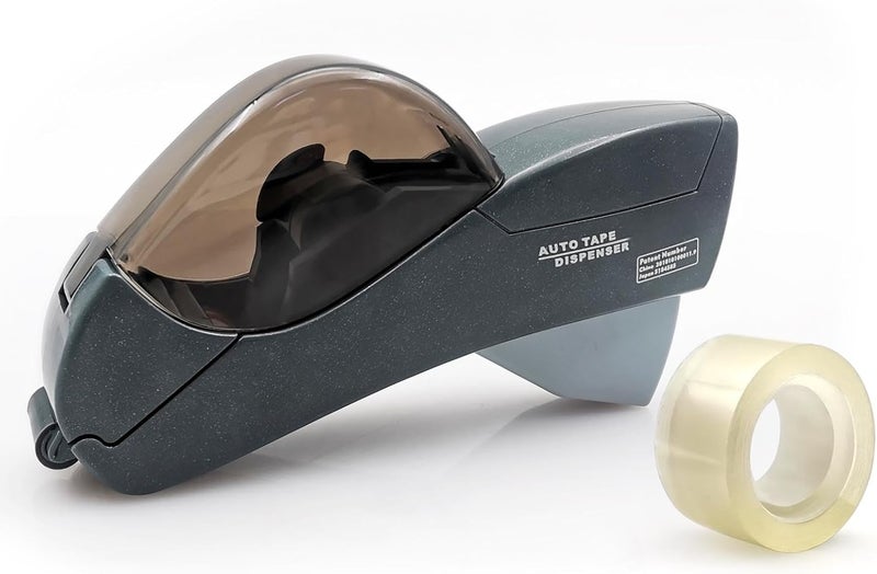 MFBJXC Automatic Tape Dispenser for Wrapping Gifts, Handheld Packaging Tape Dispenser Gun with Cutter, Dispensers for Adhesive Tapes-Grey - Image 1